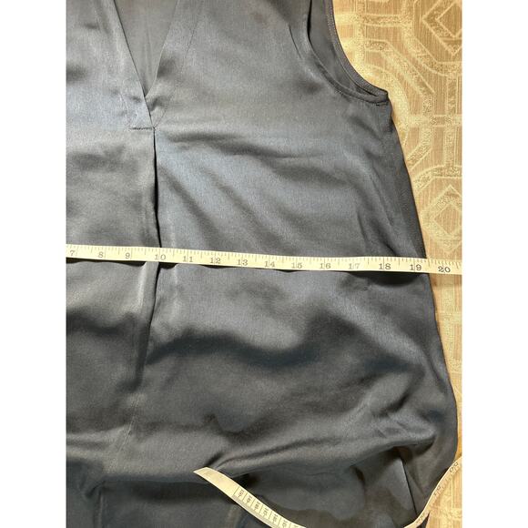 Vince V-Neck Maxi Slip Dress Midnight Blue Size XS  light Minimalist Elegant - Picture 5 of 8